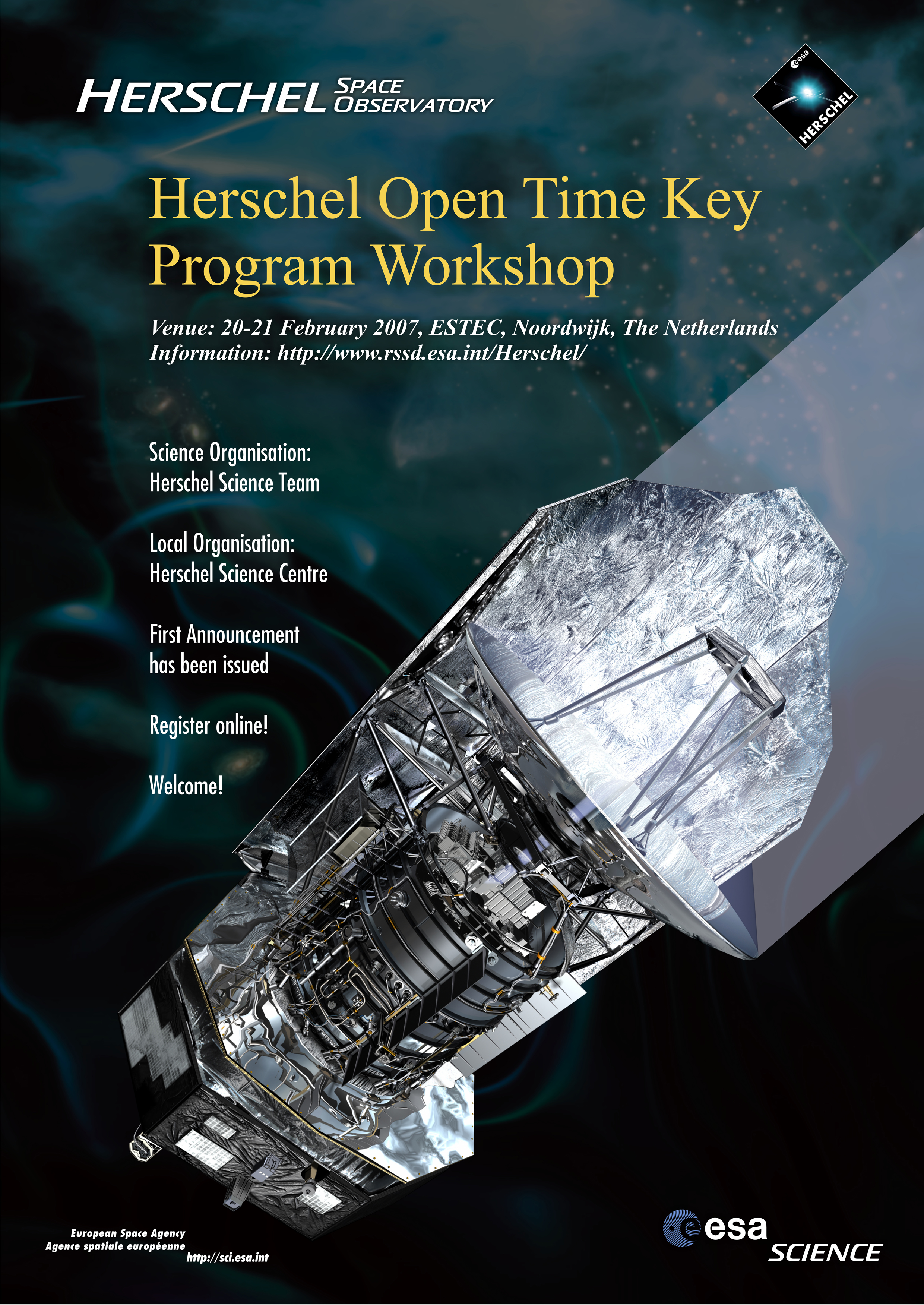 Herschel Open Time Key Program Workshop poster Herschel Open Time Key Program Workshop poster