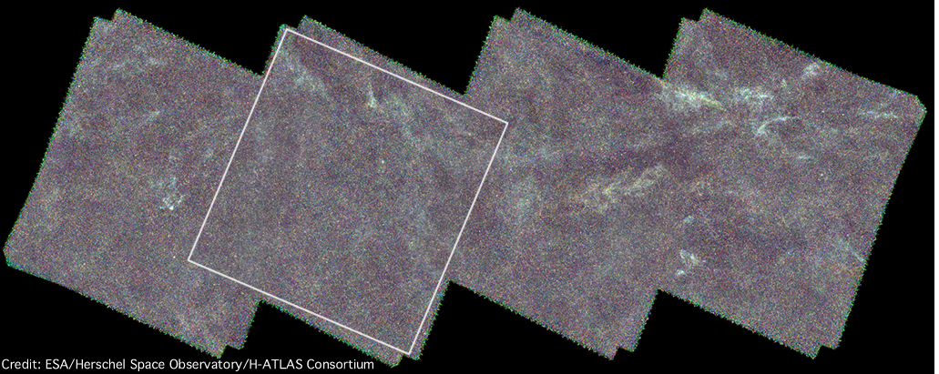 H-ATLAS survey. Credit: ESA/Herschel Space Observatory/H-ATLAS Consortium H-ATLAS survey. Credit: ESA/Herschel Space Observatory/H-ATLAS Consortium