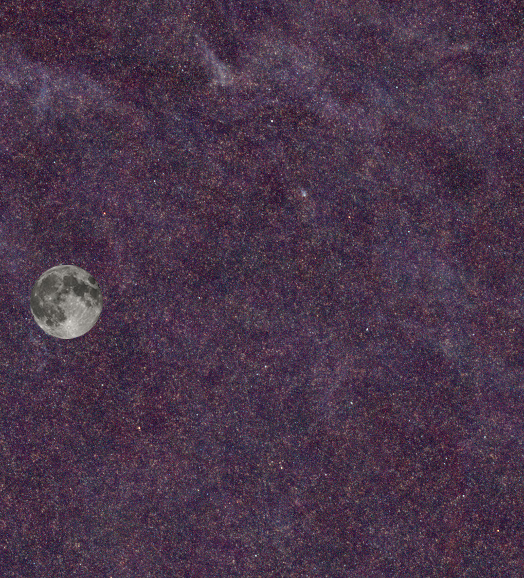 H-ATLAS SDP area compared with the size of the Full Moon H-ATLAS SDP area compared with the size of the Full Moon