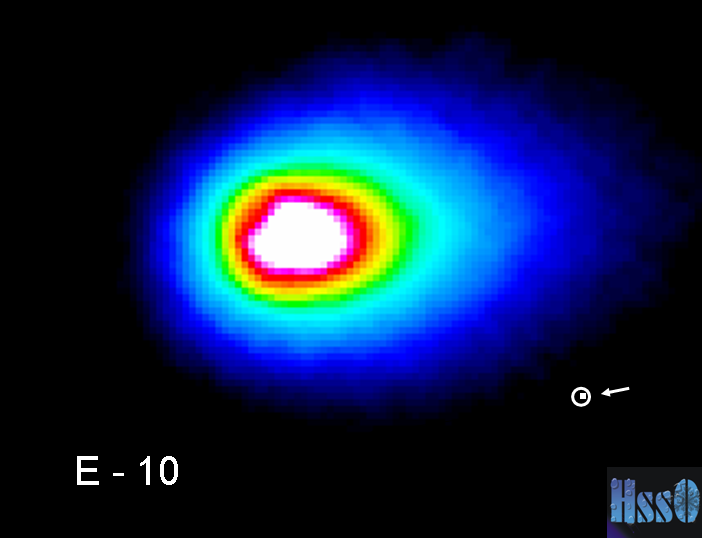 Comet Hartley-2 as seen by Herschel/PACS. Credit: ESA/Herschel/HssO Consortium