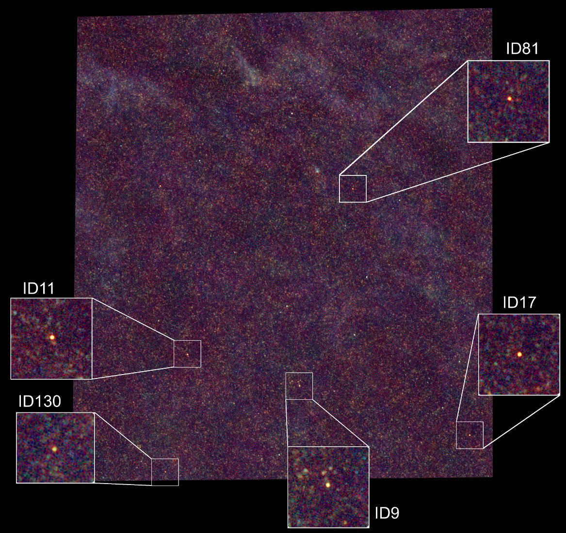 Gravitational lenses in part of the Herschel-ATLAS survey field. Credit: ESA/SPIRE/Herschel-ATLAS/SJ Maddox Gravitational lenses in part of the Herschel-ATLAS survey field. Credit: ESA/SPIRE/Herschel-ATLAS/SJ Maddox