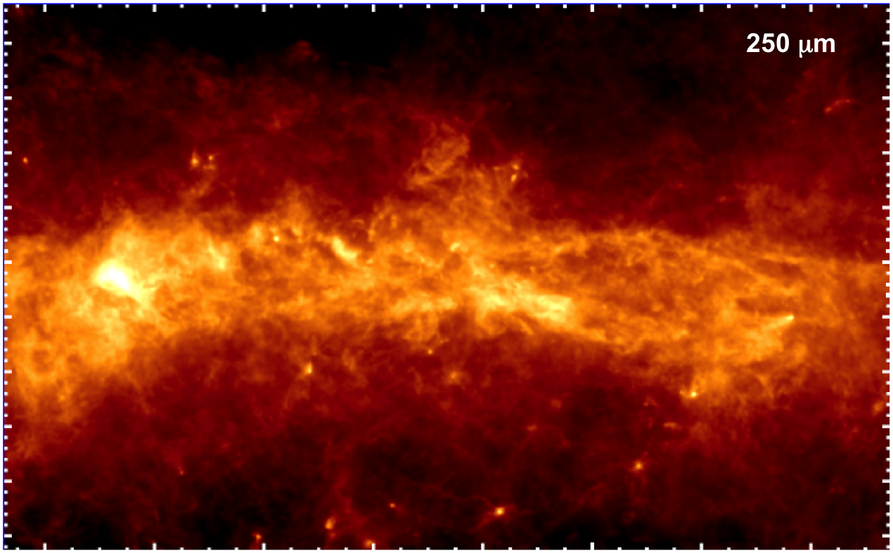 The Galactic Centre as seen by Herschel (250 microns)