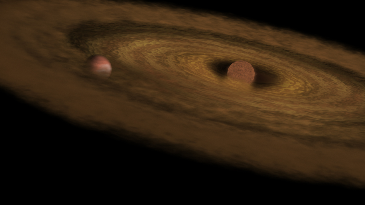 Artist's impression of the brown dwarf 2M1207. Credit: ESA Artist's impression of the brown dwarf 2M1207. Credit: ESA