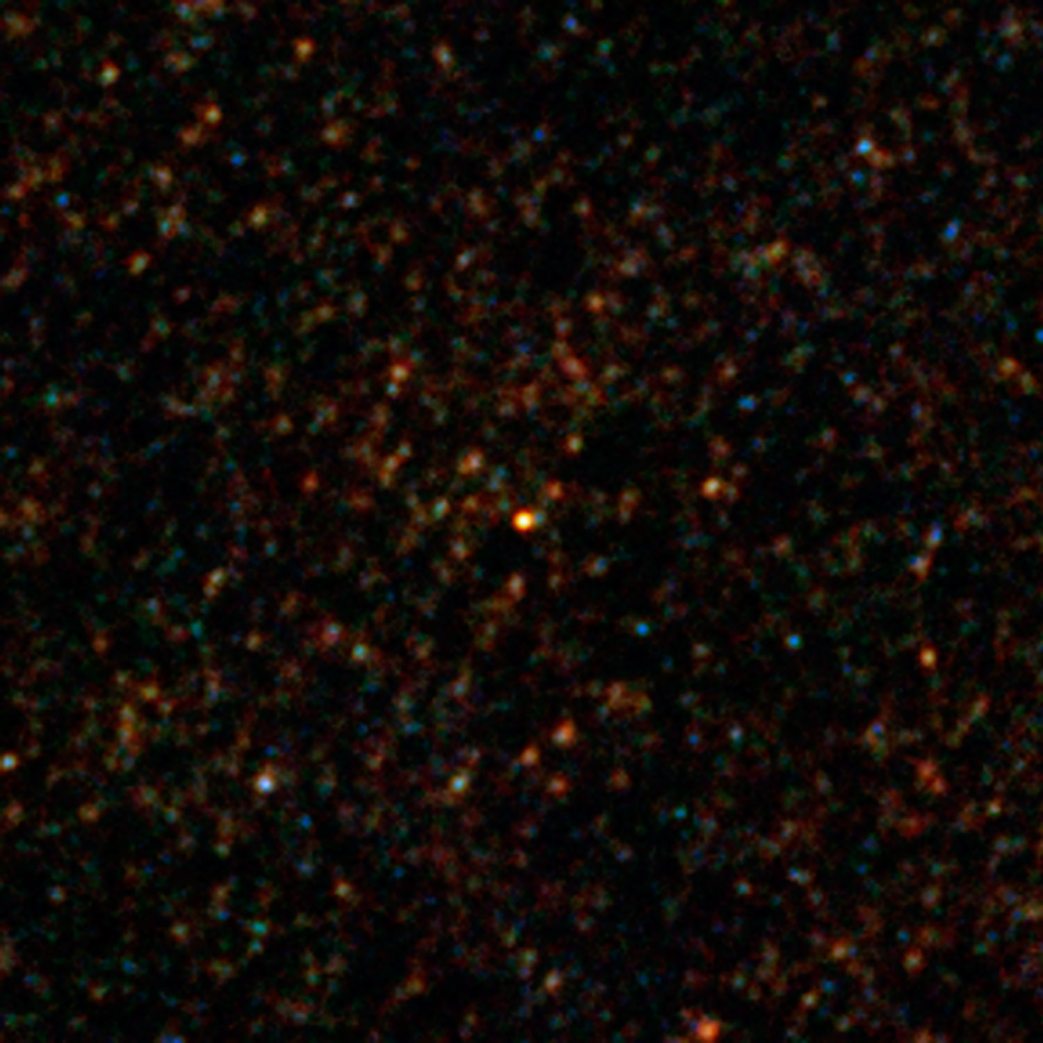 Herschel's view of the bright source HXMM01. Credit: ESA/NASA/JPL-Caltech/UC Irvine