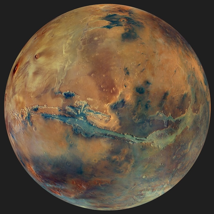 A visual of planet Mars