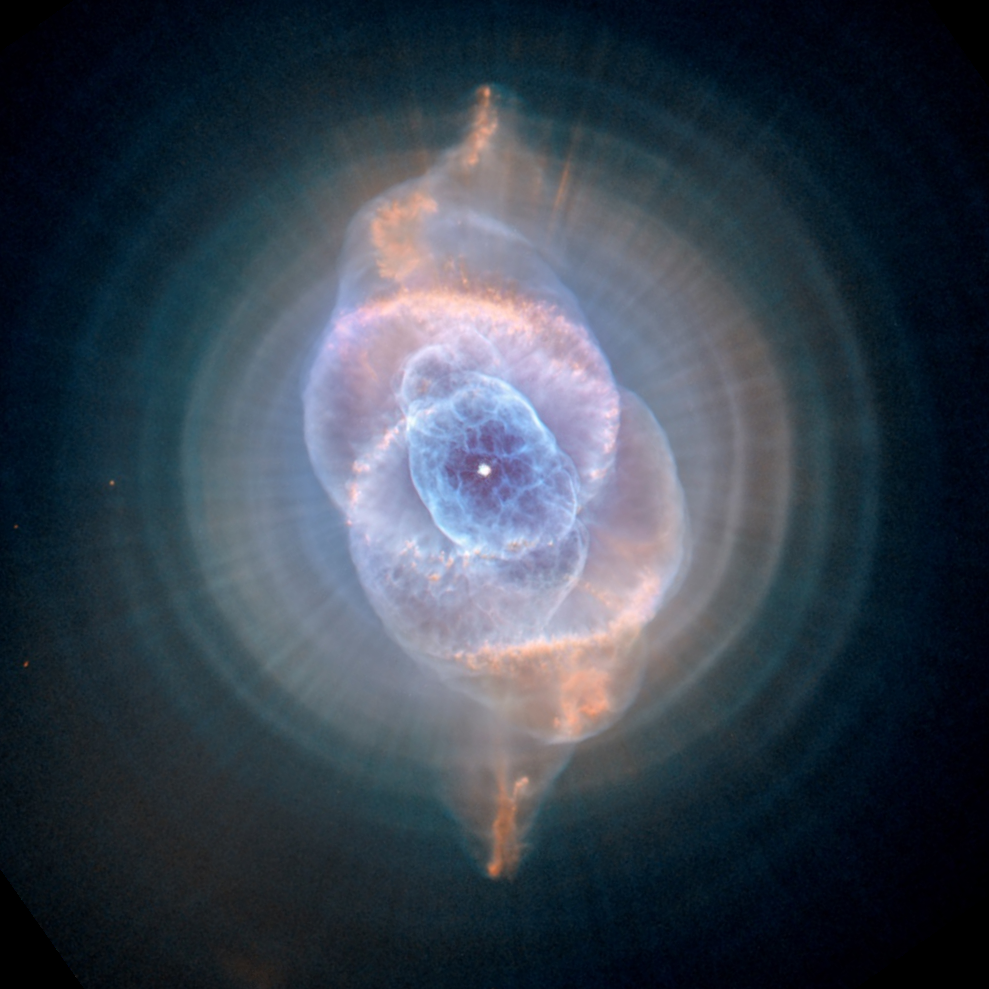 cat s eye nebula before and after